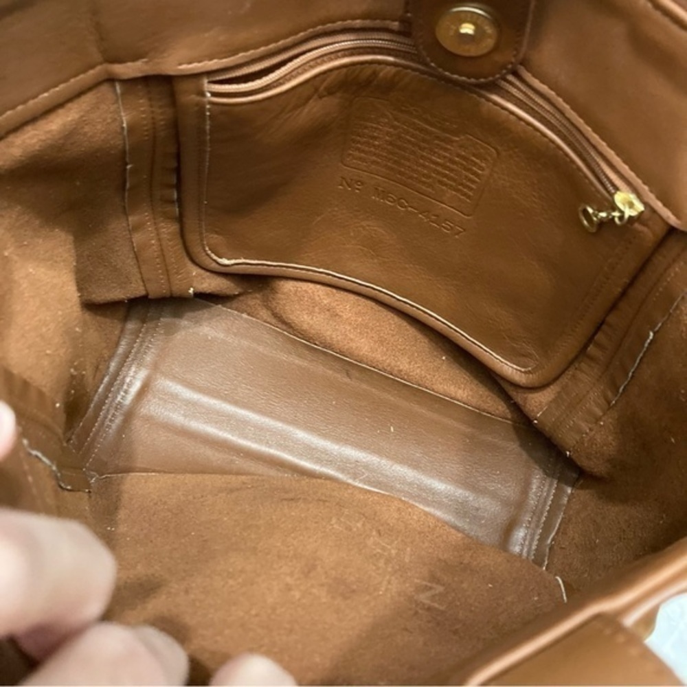 Coach vintage brown leather tote bag 4157 waverly soho - Picture 6 of 10